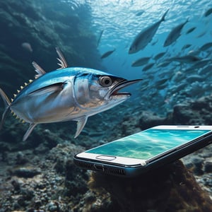 Cell phone and tuna