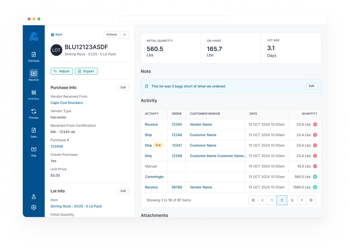 BlueTrace Inventory Management: Streamline Your Seafood Operations